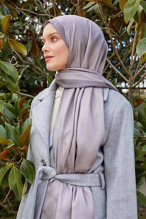 شال طوسی زنانه پلی استر Levidor - کد 883926938