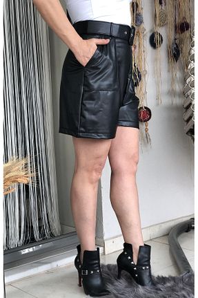 شلوارک و برمودا مشکی زنانه فاق بلند Dila Butik - کد 883935386