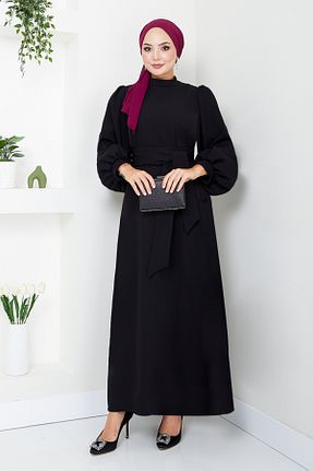 لباس مجلسی حجاب مشکی زنانه یقه دوچرخه ModaMerve - کد 883962451