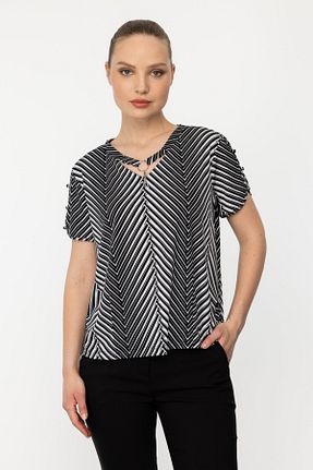 بلوز مشکی زنانه رگولار On Fashion - کد 883972972