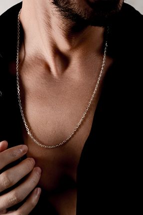 گردنبند نقره سبز مردانه 925 عیار Ricco Jewellery - کد 884002398