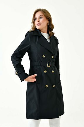 ترنچکت مشکی زنانه پلی استر Butik - کد 856873562