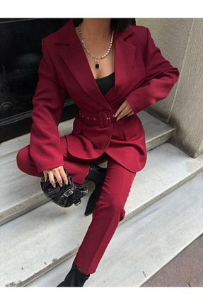 کت زرشکی زنانه Blazer DELİ DOLU MODA - کد 884002044