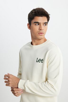 سوئیشرت سفید مردانه ساده Lee - کد 883996348