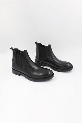 بوت / نیم بوت مشکی زنانه چرم خالص ENDİCAN - کد 883997823