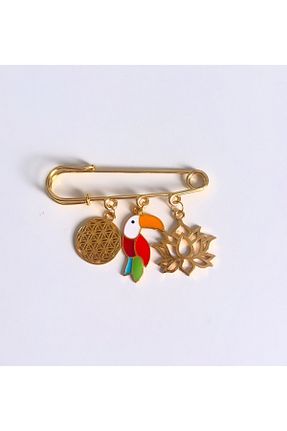 سنجاق سینه رنگی زنانه Alışveriş Bekçisi - کد 884001064
