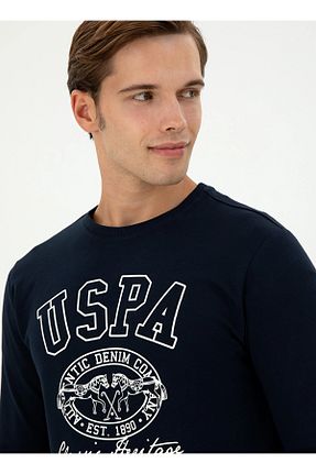 سوئیشرت سرمه ای مردانه ساده U.S. Polo Assn. - کد 884022509