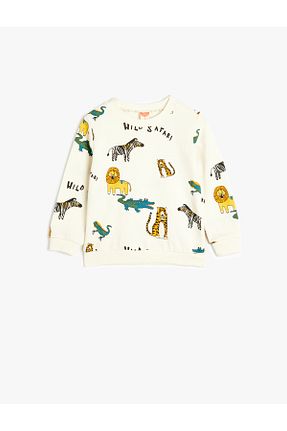 سوئیشرت نباتی بچه گانه Animal Koton - کد 884011992