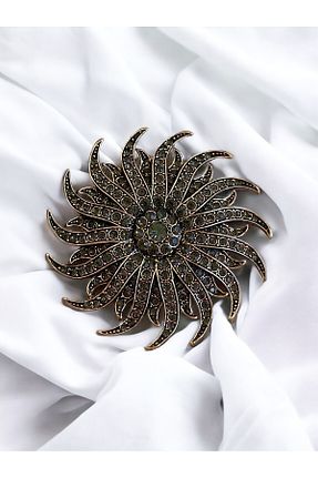 سنجاق سینه طوسی زنانه فلزی FAYRA ACCESSORIES - کد 818169803
