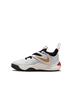 کفش بسکتبال سفید بچه گانه میکروفیبر Nike - کد 884093731