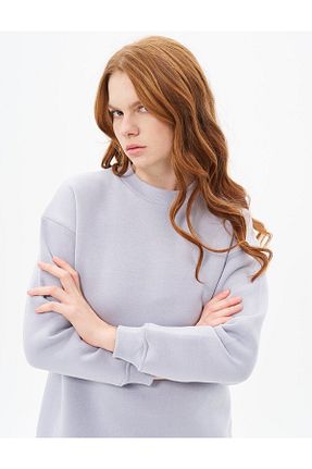 سوئیشرت حجاب طوسی زنانه بافتنی Kayra - کد 884114339