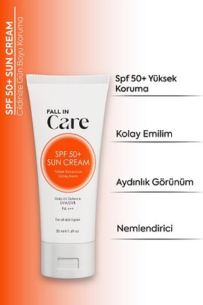 کرم ضد آفتاب صورت SPF 50 + FALL IN CARE - کد 855287548