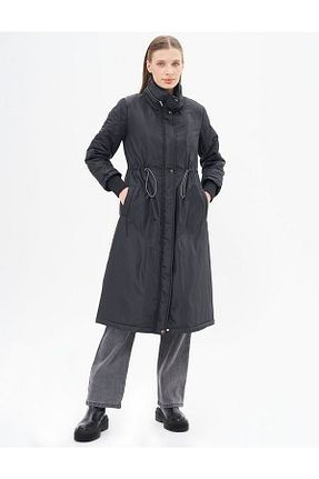 کاپشن مشکی زنانه رگولار Kayra - کد 883821933