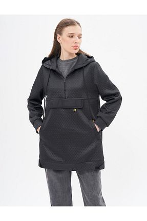 سوئیشرت حجاب مشکی زنانه بافتنی KYR - کد 884113524
