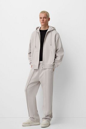 سوئیشرت سرمه ای مردانه ساده Bershka - کد 884164087