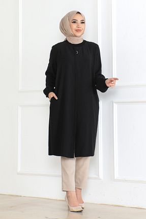 کلاه و ابایا مشکی زنانه پنبه ای OKTAYUSTA COLLECTİON - کد 429298685