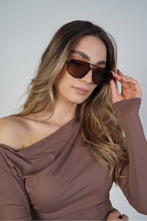 عینک آفتابی قهوه ای زنانه 50 Stil Noktası - کد 884173706