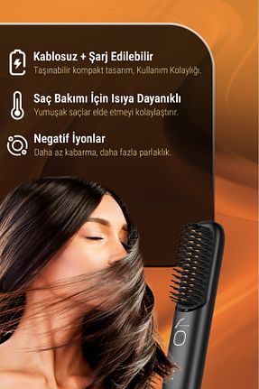 اتو مو مشکی 200 Derece VERYFİT - کد 882086525
