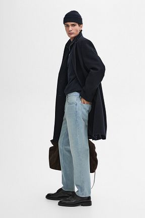 شلوار جین سرمه ای مردانه پاچه لوله تفنگی Massimo Dutti - کد 884178933