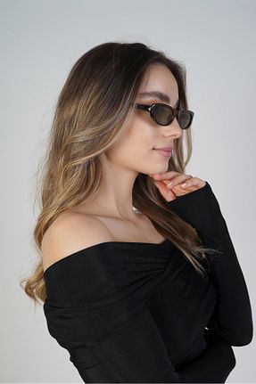 عینک آفتابی قهوه ای زنانه 52 Stil Noktası - کد 884185798