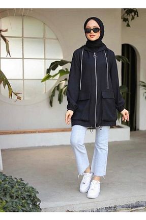 کت مشکی زنانه پلی استر GÖKÇEGYM - کد 884181017