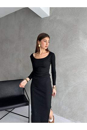 ست بالاتنه و پائین تنه مشکی زنانه بافت FEWTİNT - کد 884190991