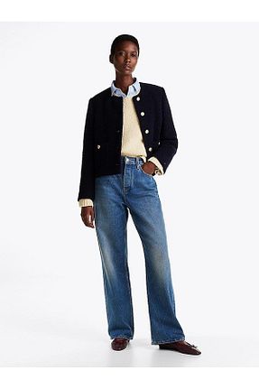 شلوار جین مشکی زنانه پاچه ساده Tommy Hilfiger - کد 884227122