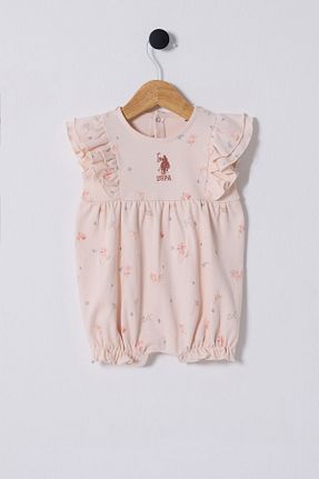 سرهمی صورتی بچه گانه آستین کوتاه U.S. Polo Assn. - کد 884229581