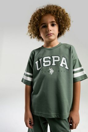 ست بالاتنه و پائین تنه سبز مردانه بافت U.S. Polo Assn. - کد 884229707