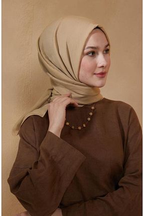 شال قهوه ای زنانه پلی استر BURDEN IPEK - کد 91251025
