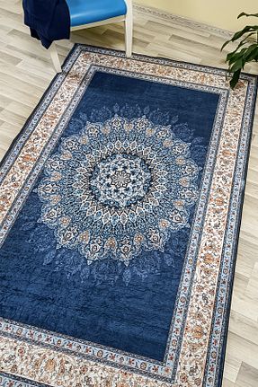 فرش سرمه ای زیره ضد لغزش Carpetia - کد 884224614