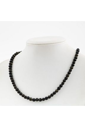 گردنبند جواهر مشکی زنانه سنگ OSMANLI DOĞAL TAŞ - کد 665610896