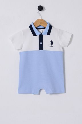 سرهمی آبی بچه گانه آستین کوتاه U.S. Polo Assn. - کد 884227959