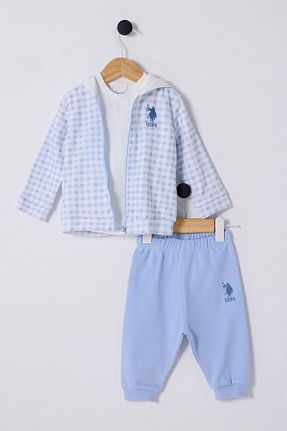 ست نوزادی سفید بچه گانه پنبه ای U.S. Polo Assn. - کد 884231194