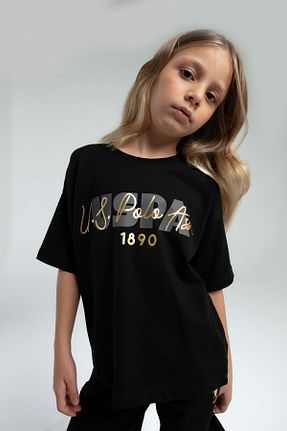 ست بالاتنه و پائین تنه مشکی بچه گانه بافت U.S. Polo Assn. - کد 884228800