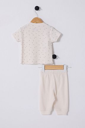 ست نوزادی سفید بچه گانه پنبه ای U.S. Polo Assn. - کد 884228672