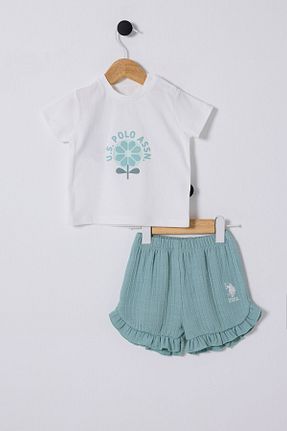 ست نوزادی سفید بچه گانه پنبه ای U.S. Polo Assn. - کد 884228646