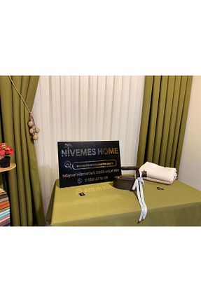 رومیزی سبز کتان NİVEMESHOME - کد 884167609