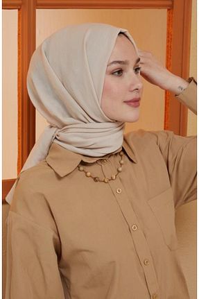 شال بژ زنانه پنبه ای BURDEN IPEK - کد 289457168
