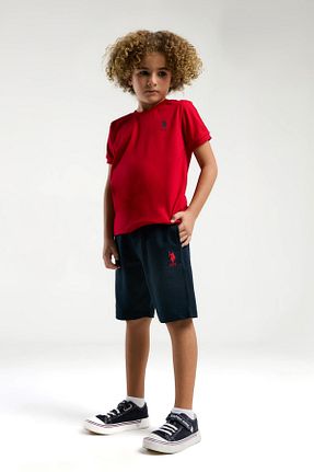 ست بالاتنه و پائین تنه قرمز بچه گانه بافت U.S. Polo Assn. - کد 884231418