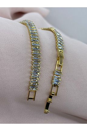 دستبند استیل (فولاد) طلائی زنانه استیل (فولاد) TAKYAKIŞTIR - کد 94063535