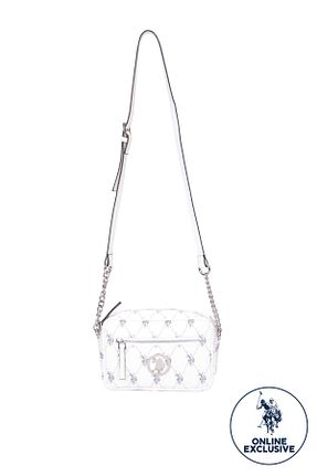 کیف پستچی سفید زنانه پارچه ای U.S. Polo Assn. - کد 823101126