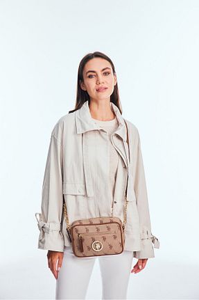 کیف پستچی بژ زنانه پارچه ای U.S. Polo Assn. - کد 101954973