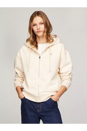 سوئیشرت بژ زنانه ساده Tommy Hilfiger - کد 884251814
