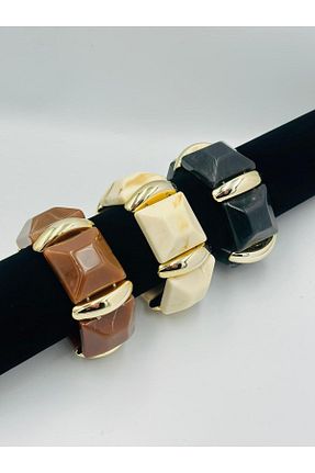 دستبند جواهر مشکی زنانه برنجی MyladyAccessoriess - کد 884248872
