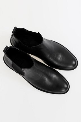 بوت / نیم بوت مشکی مردانه چرم مصنوعی Uki - کد 884303537