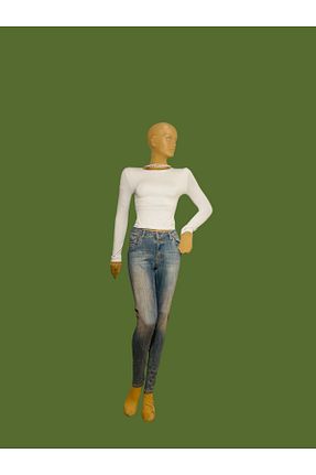 شلوار جین آبی زنانه پاچه تنگ ÖzOksijen - کد 884295352