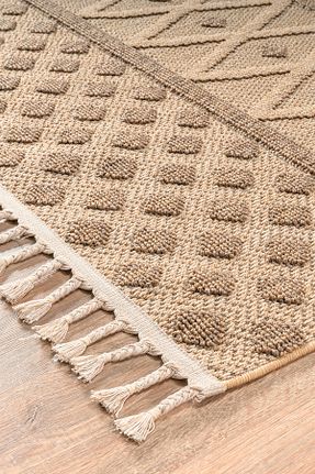 فرش بژ آنتی باکتریال SANRUGS Home & Living - کد 884289264