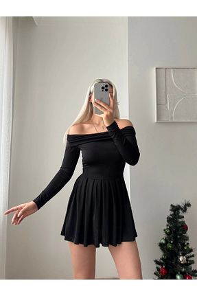 لباس مشکی زنانه بافتنی Zora Butik - کد 884269149