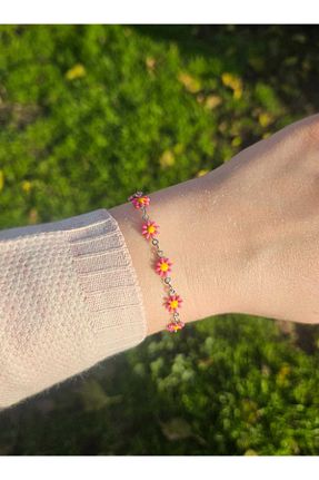 دستبند جواهر طوسی زنانه منجق PAŞA ACCESSORİES - کد 884268638